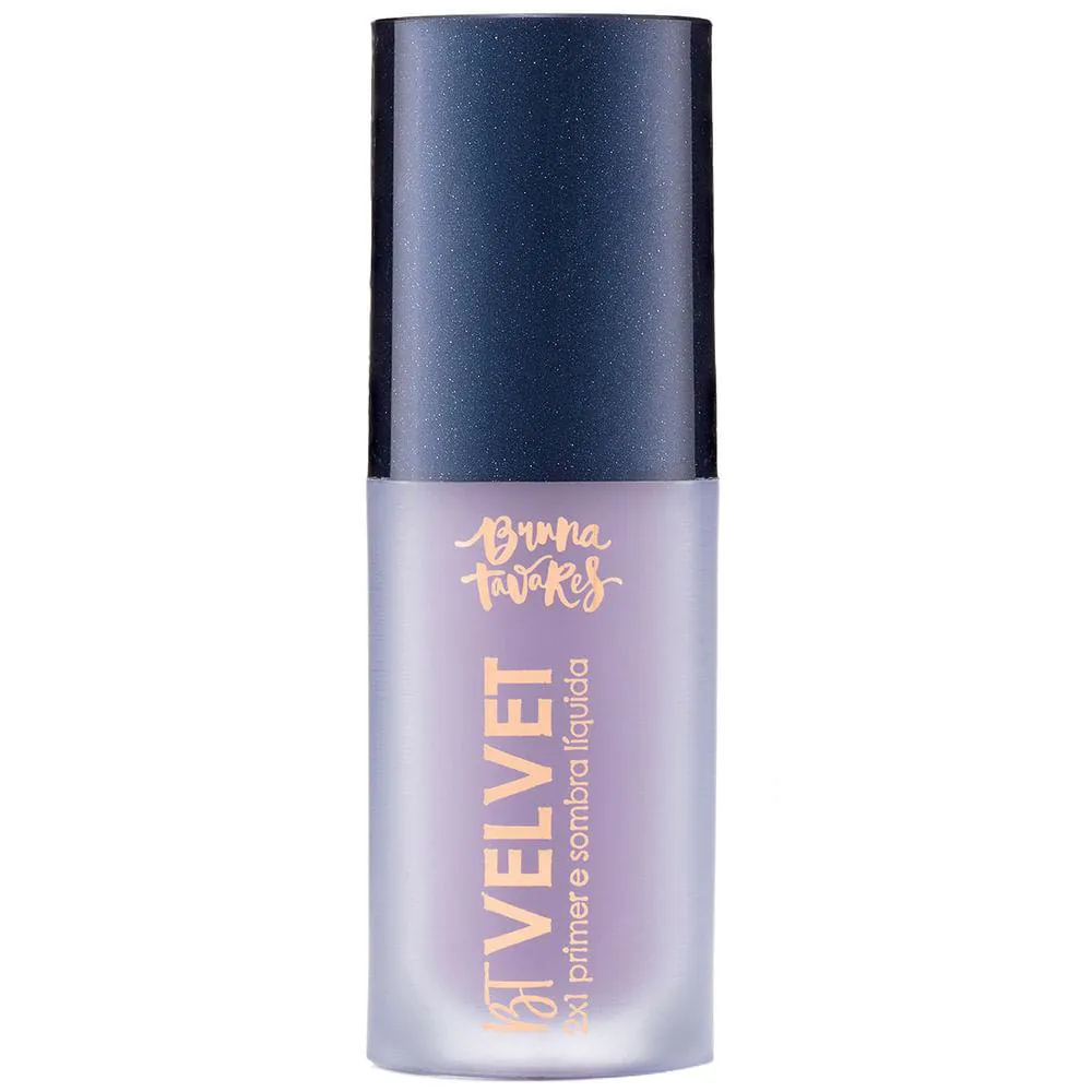 Sombra Líquida e Primer 2X1 Bruna Tavares Bt Velvet Tons Coloridos Lavander