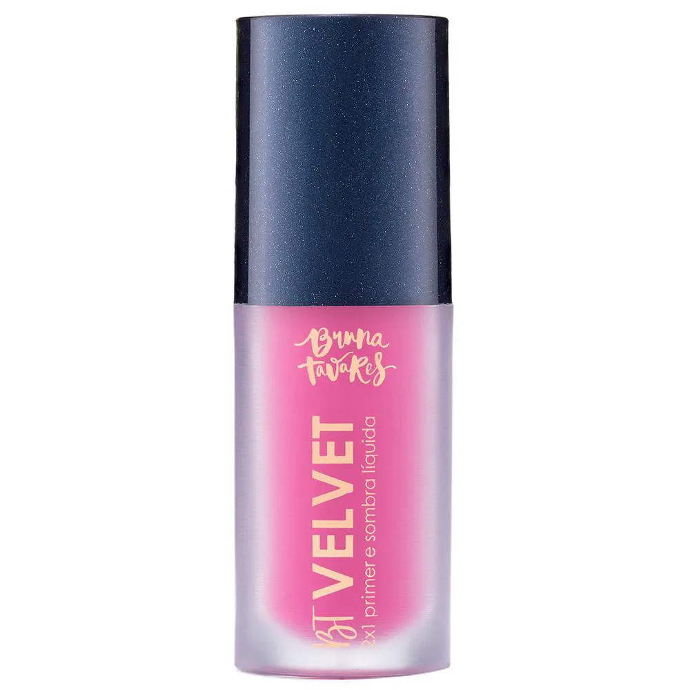 Sombra Líquida e Primer 2X1 Bruna Tavares Bt Velvet Tons Coloridos Pink