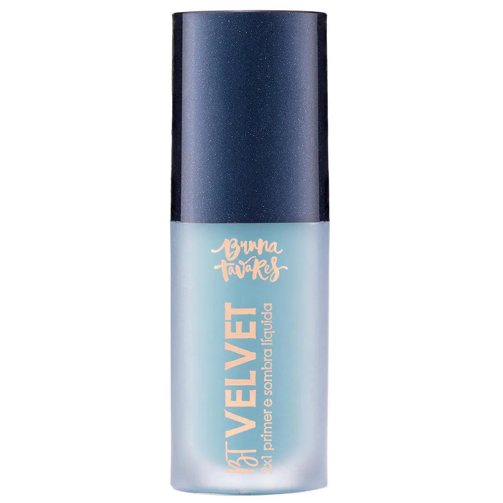 Sombra Líquida e Primer 2X1 Bruna Tavares Bt Velvet Tons Coloridos Mint Blue