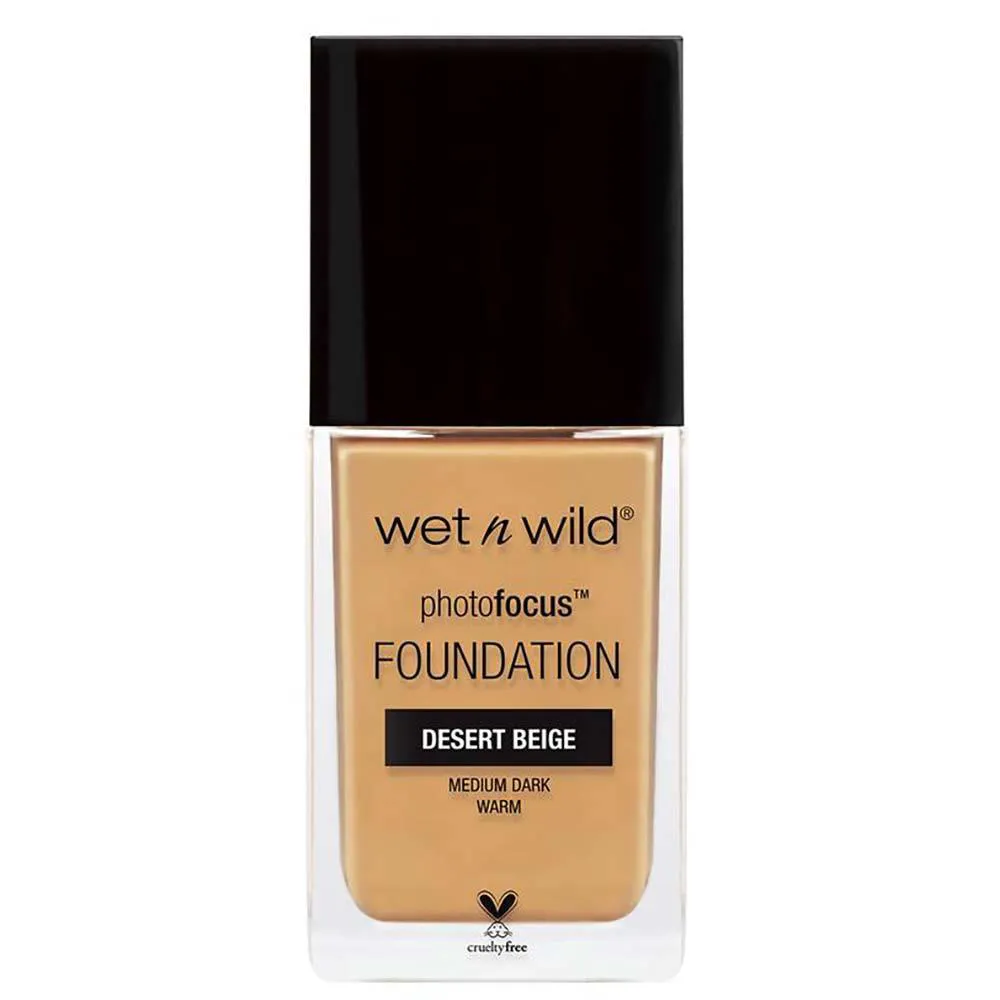 Base Líquida Matte Alta Cobertura Wet N Wild - Photo Focus Foundation Desert Beige