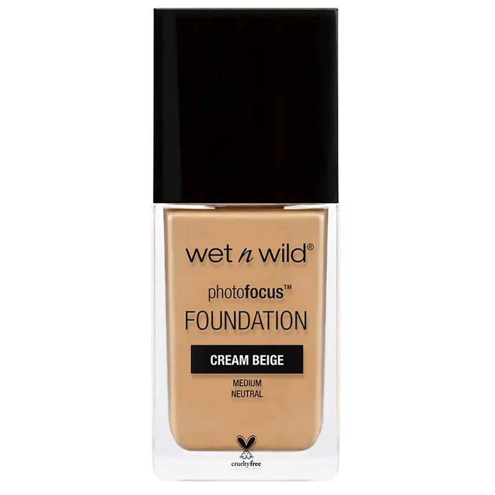Base Líquida Matte Alta Cobertura Wet N Wild - Photo Focus Foundation Cream Beige