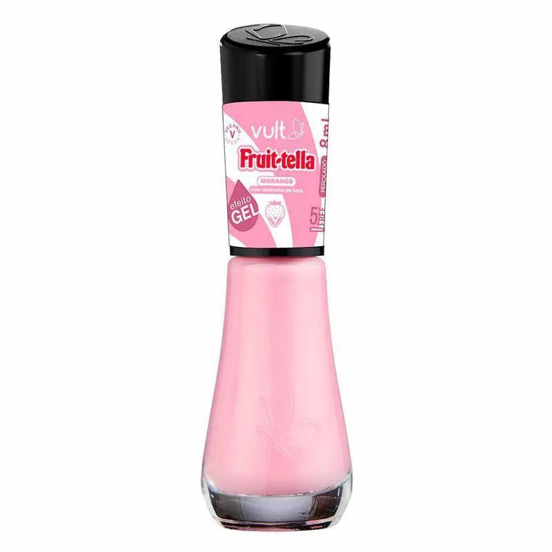 Esmalte Cremoso Vult Fruittella 5Free Morango
