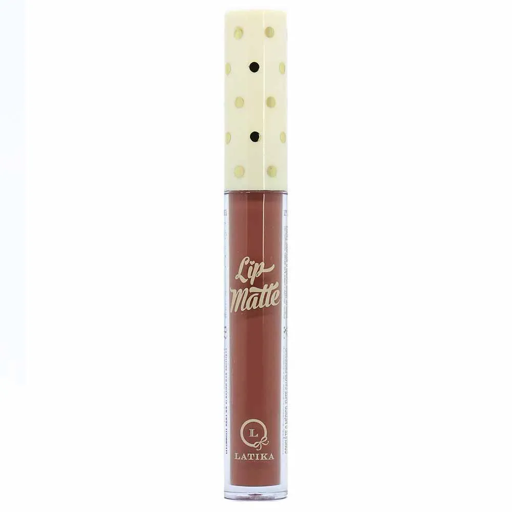 Batom Líquido Latika Lip Matte 9Ml N 43 Marrom