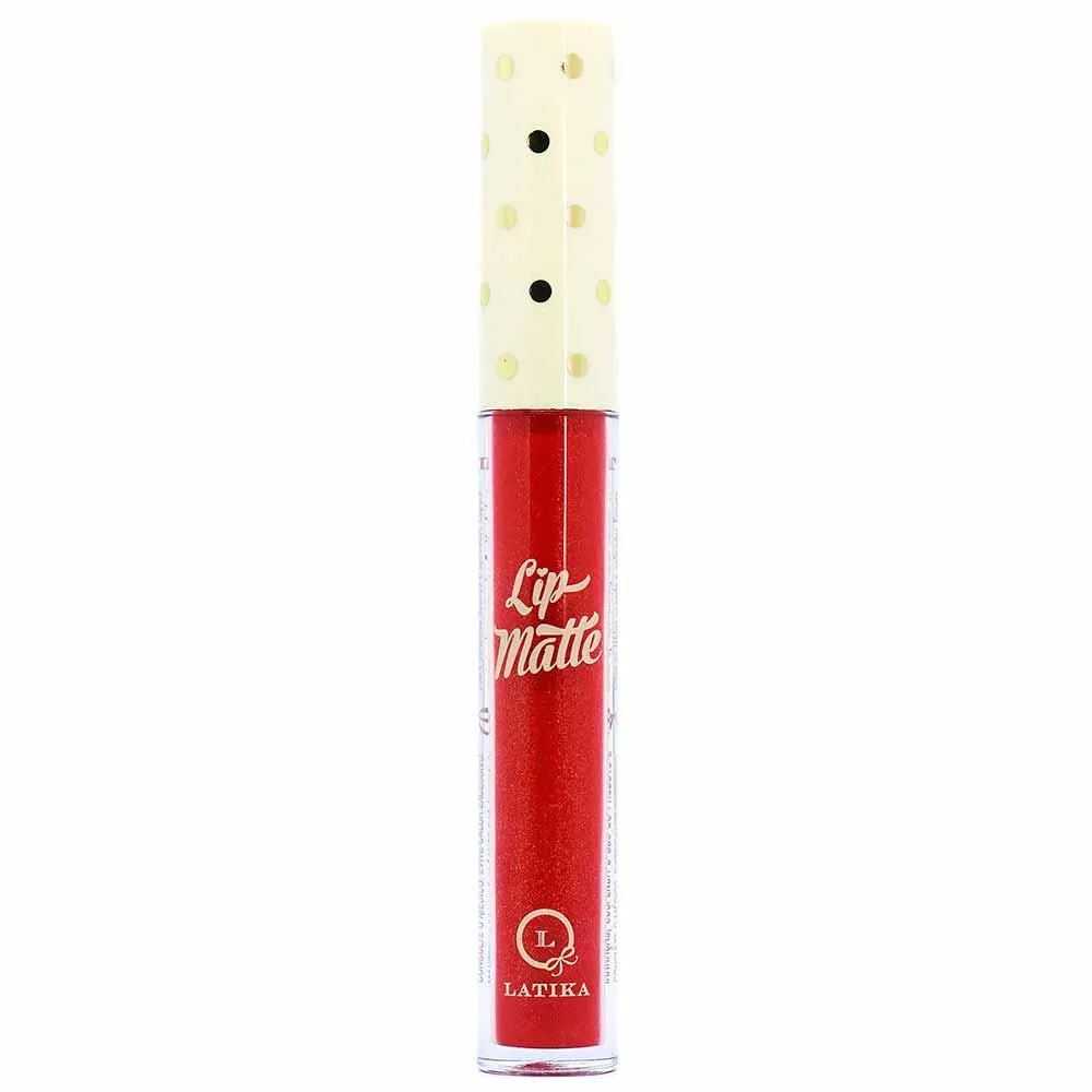 Batom Líquido Latika Lip Matte 9Ml N 55 Vermelho