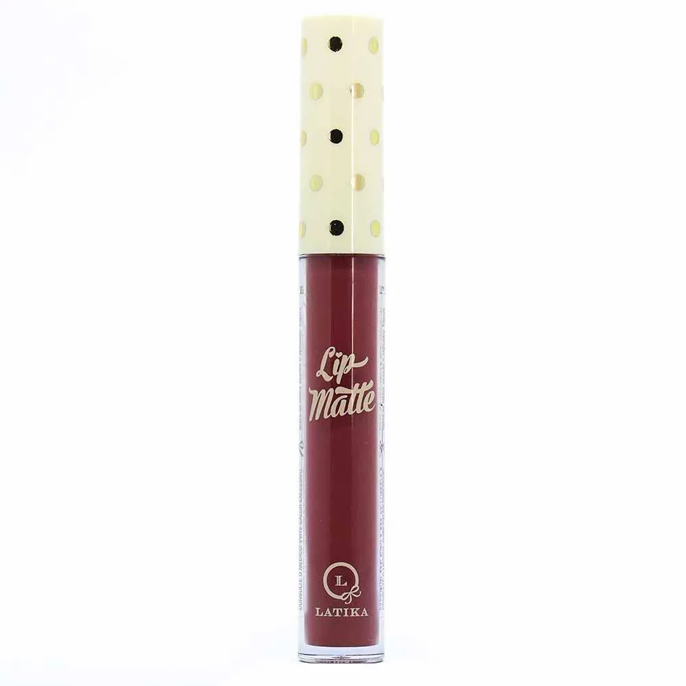 Batom Líquido Latika Lip Matte 9Ml N 57 Marrom