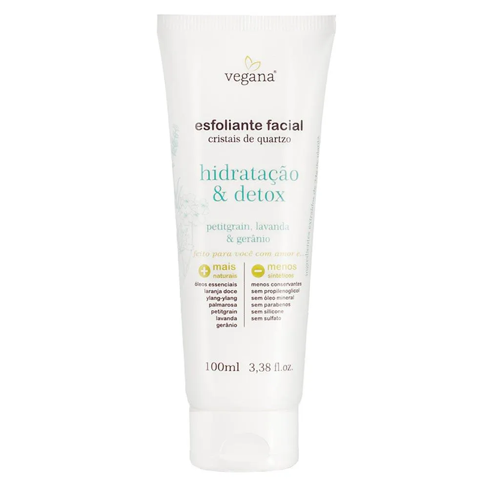 Esfoliante Facial Vegana Hidratação & Detox 100ml