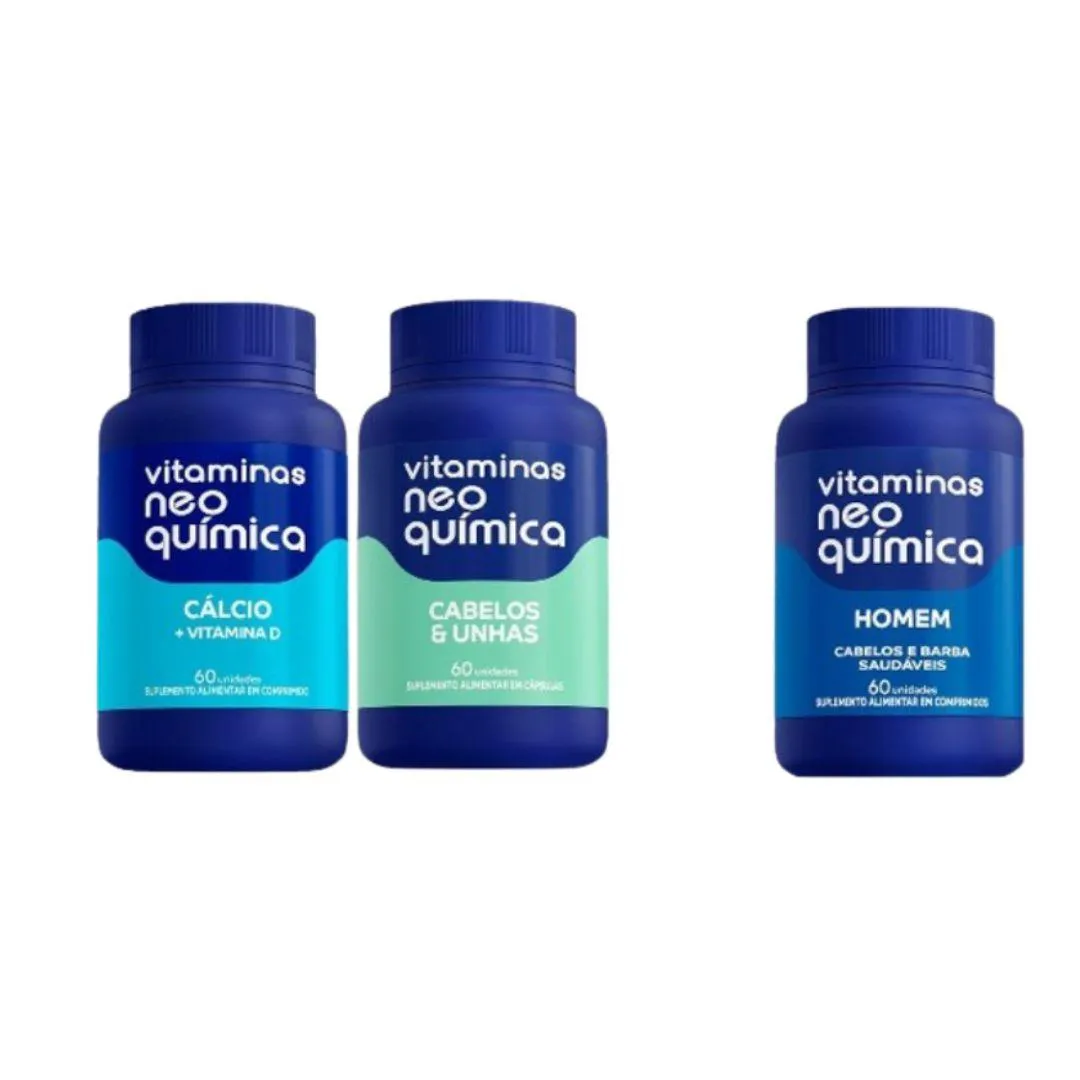 Kit Cácio C/60 + Cabelo e Unha C/60 Ganhe Homem C/60