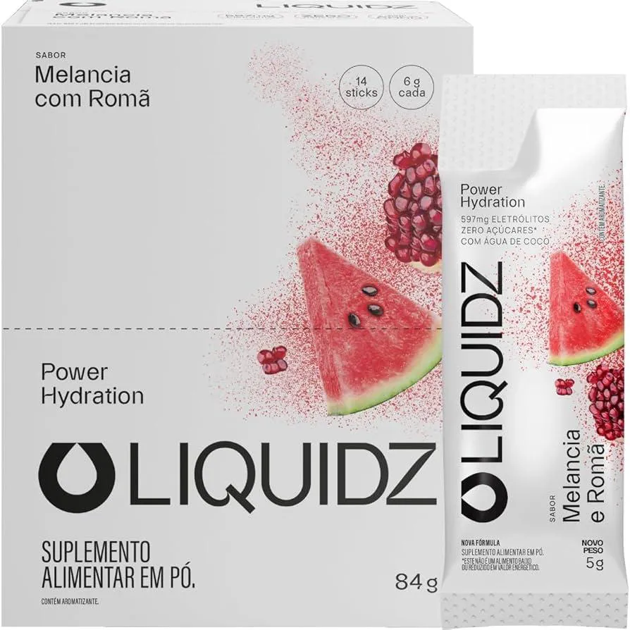 Repositor de Eletrólitos Liquidz - (14 Sachês X 6g) - Melancia C/ Romã
