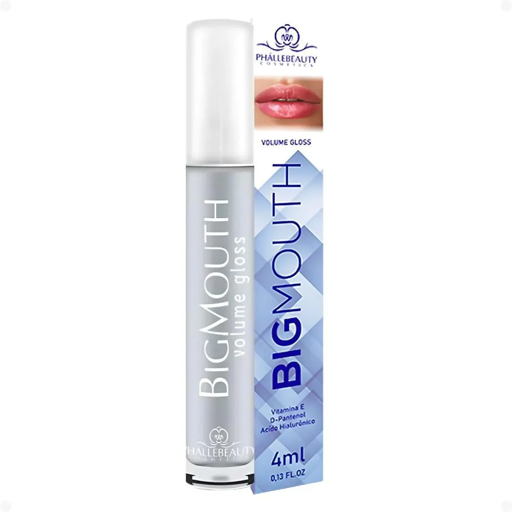 Gloss de Aumento Phállebeauty Big Mouth Volume Gloss Incolor