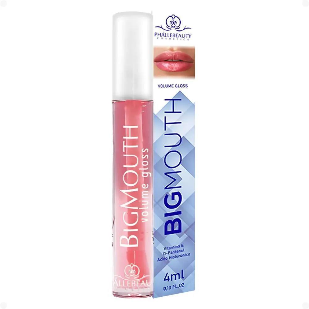 Gloss de Aumento Phállebeauty Big Mouth Volume Gloss Rosa
