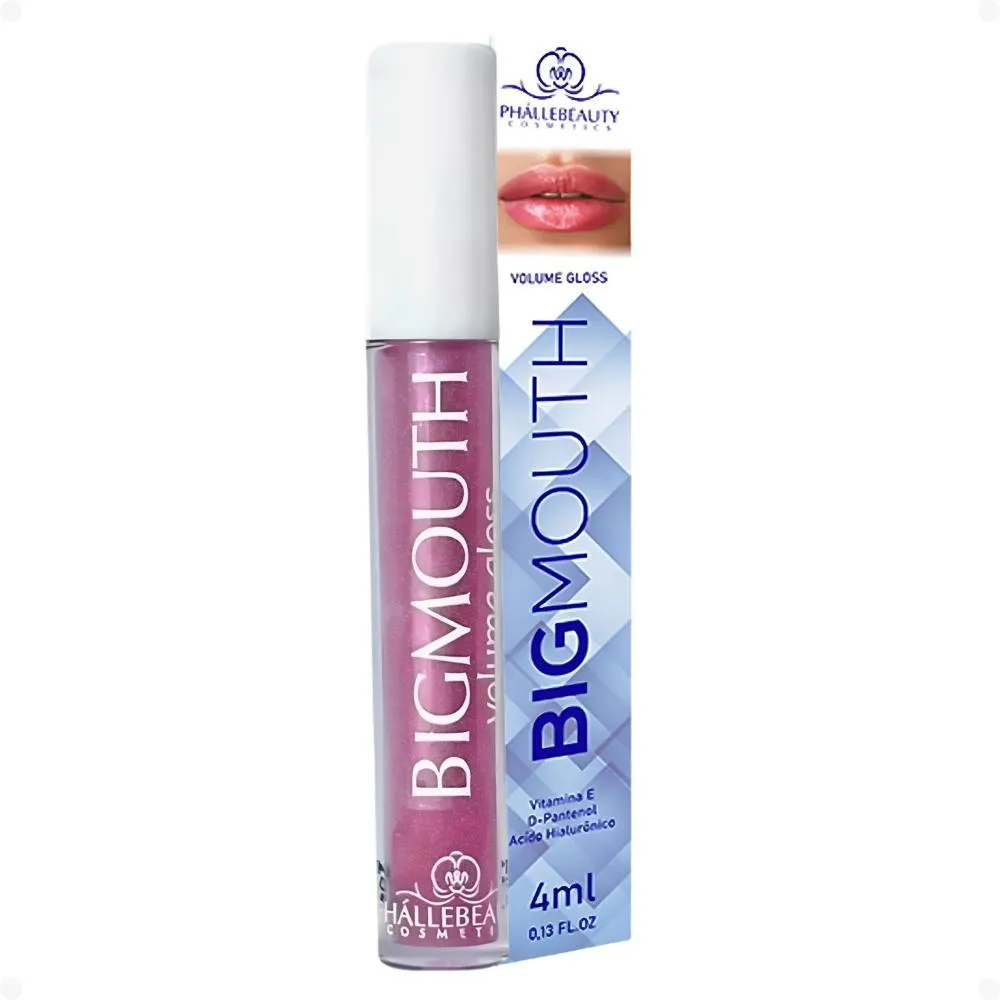 Gloss de Aumento Phállebeauty Big Mouth Volume Gloss: Pink Glow Ph0858