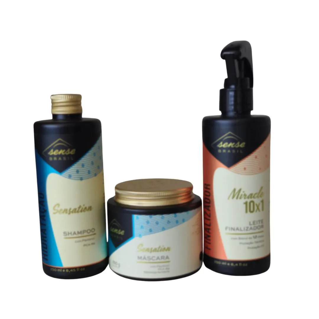 Sense Kit Duo Sensation 250Ml + Miracle Leite Finalizador 250Ml