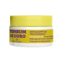 Esfoliante Bumbum de Ouro Extrato de Pêssego Karité Amêndoa