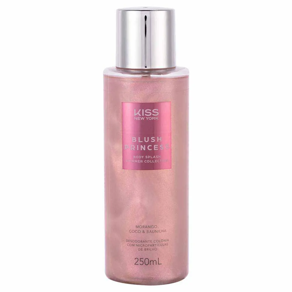 Body Splash Shimmer Blush Princess Kiss New York 250ml