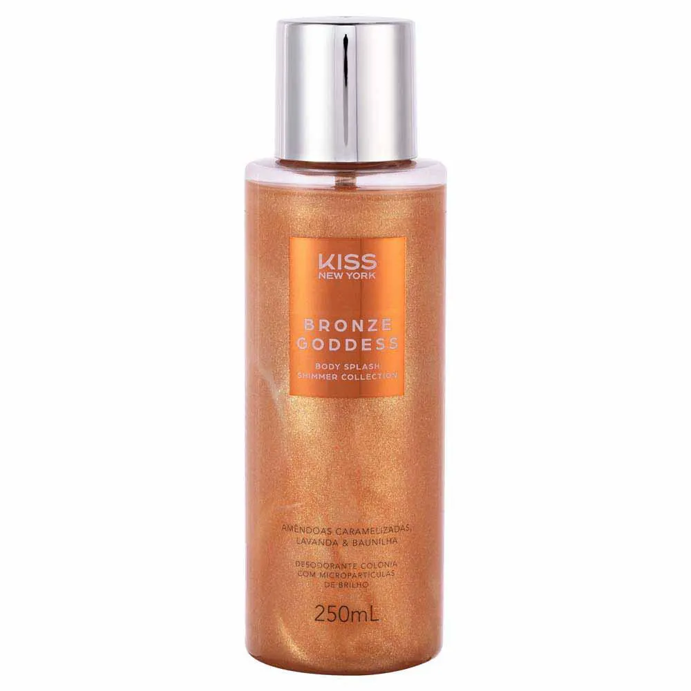 Body Splash Shimmer Bronze Goddess Kiss New York 250ml