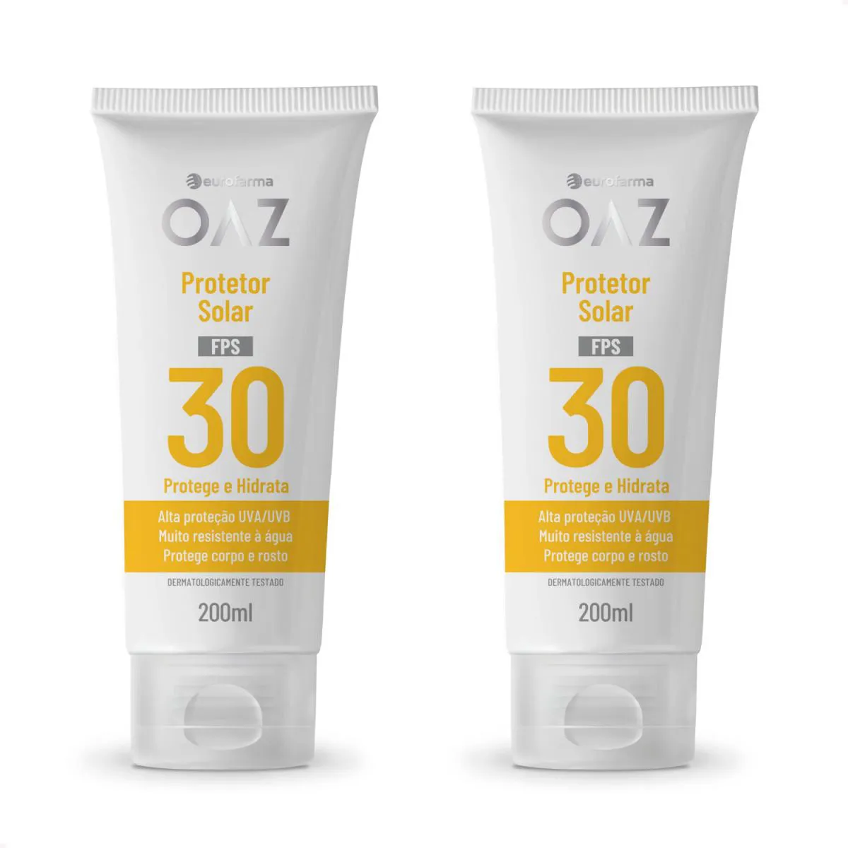 Kit com 2 - Protetor Solar Oaz Fps 30 200Ml Protege Hidrata - Envio Imediato