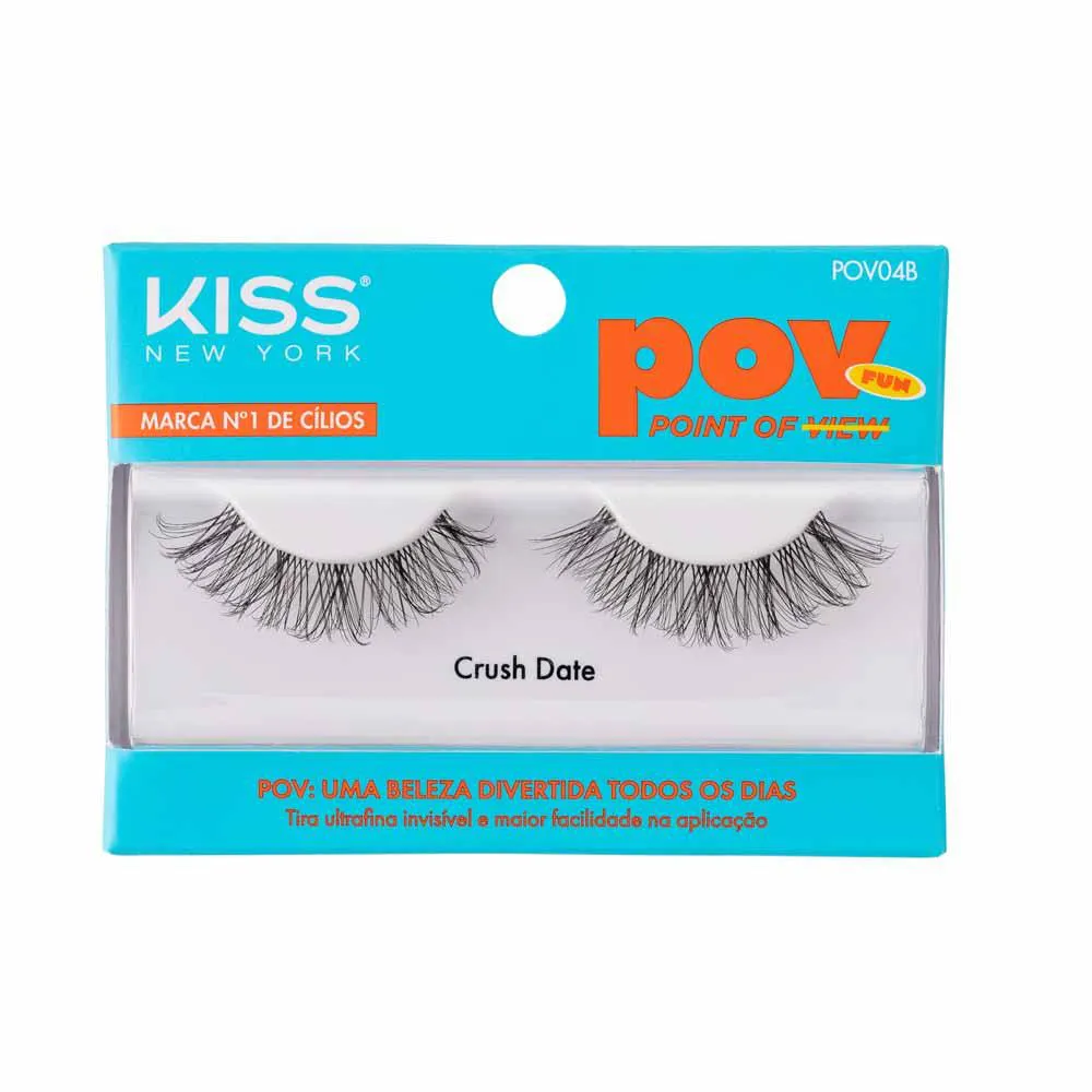 Cílios Postiços Kiss Ny Pov Crush Date - 04B