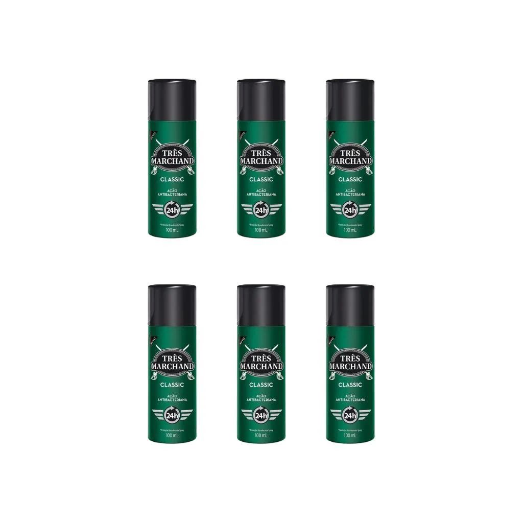 Desodorante Spray Tres Marchand 100Ml Classic-Kit C/6Un