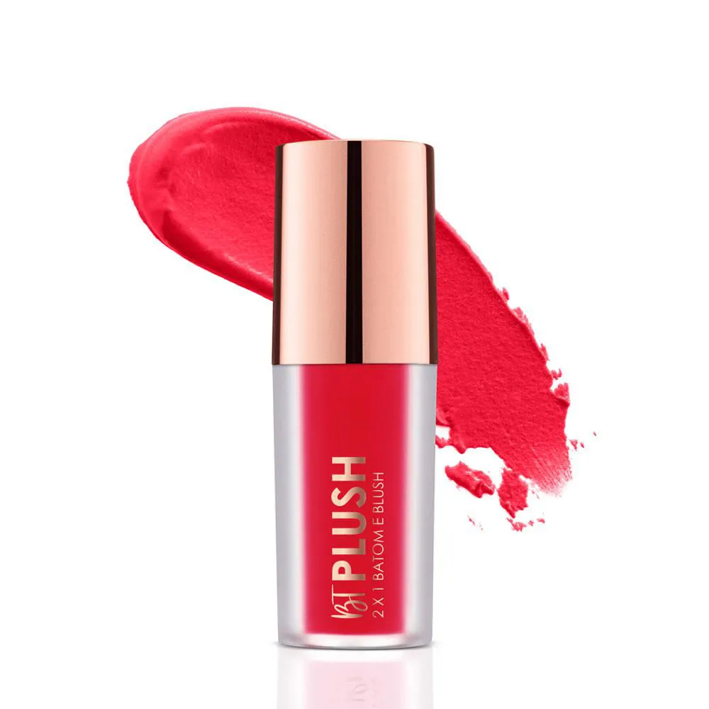 Batom e Blush Bt Plush - Bruna Tavares Ruby