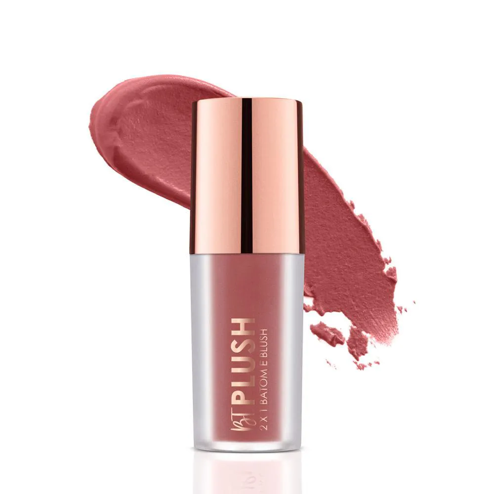 Batom e Blush Bt Plush - Bruna Tavares Pêssego