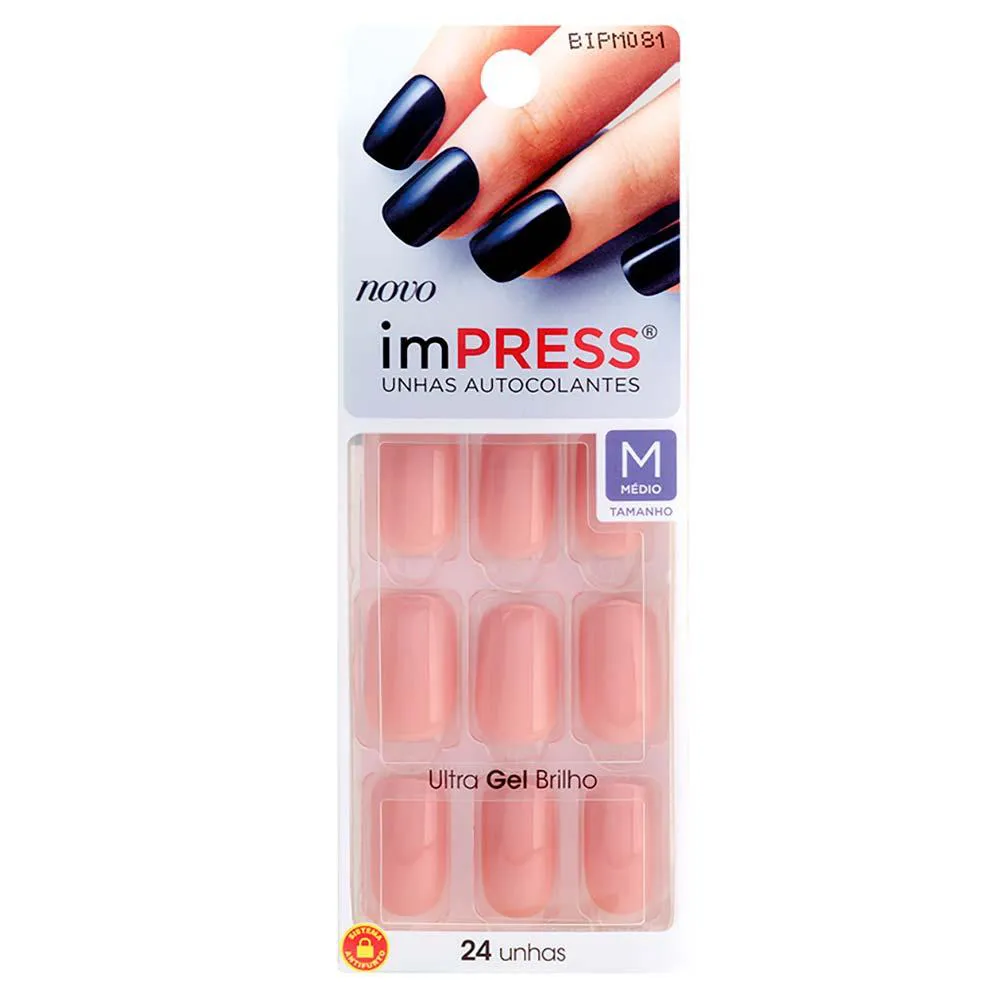 Unhas Autocolantes Impress - Color Médio Sea Breeze