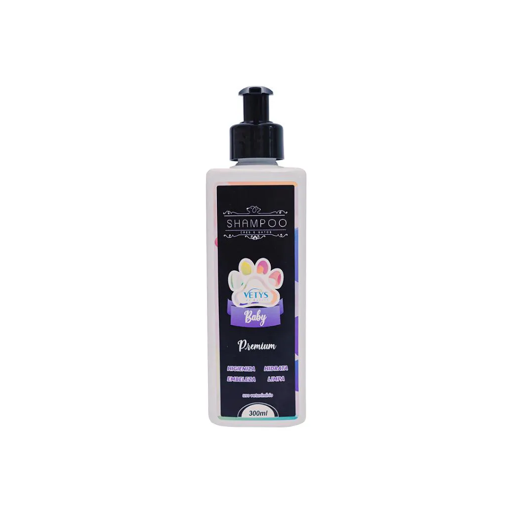Shampoo Premium Baby Cães e Gatos 300Ml