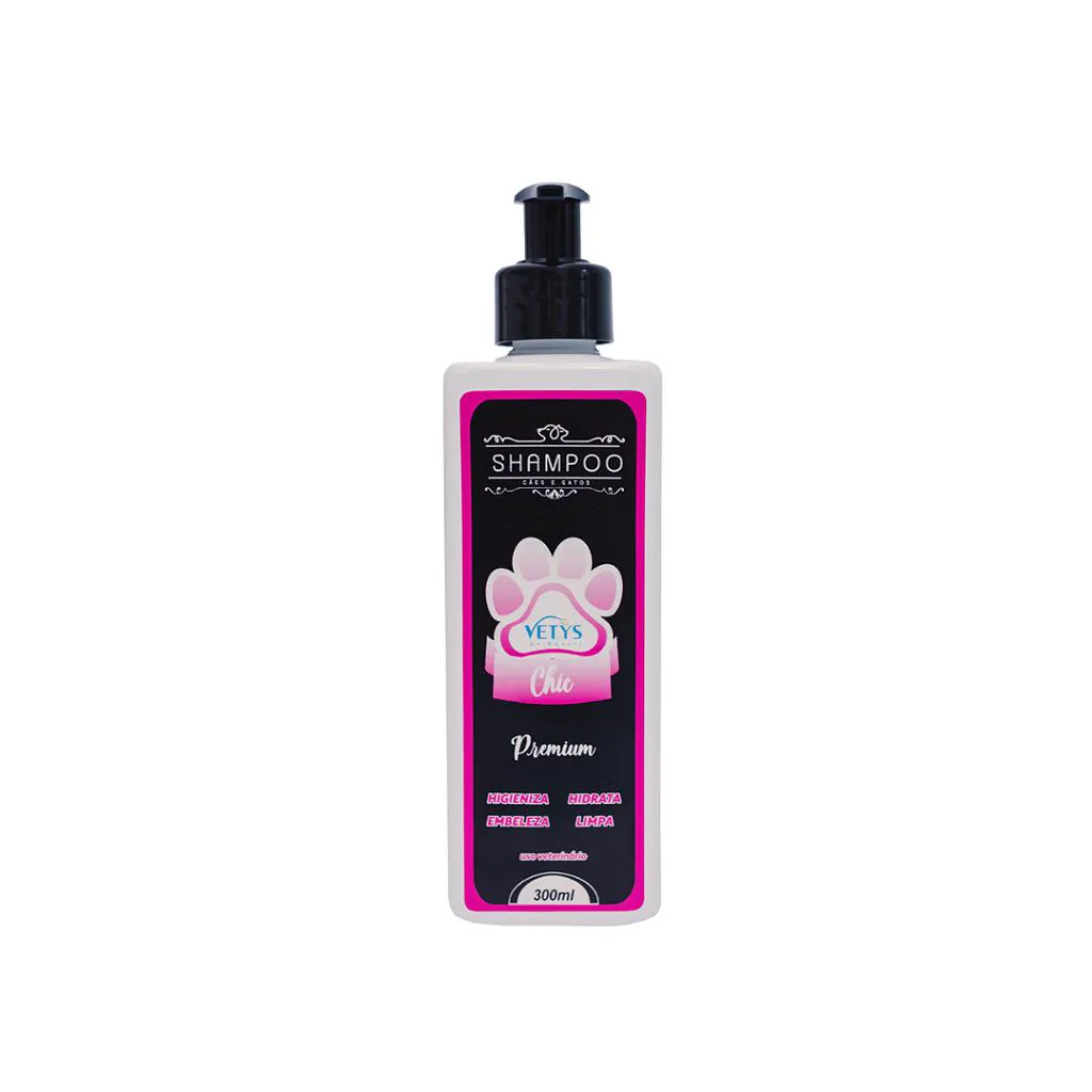 Shampoo Premium Chic Cães e Gatos 300Ml