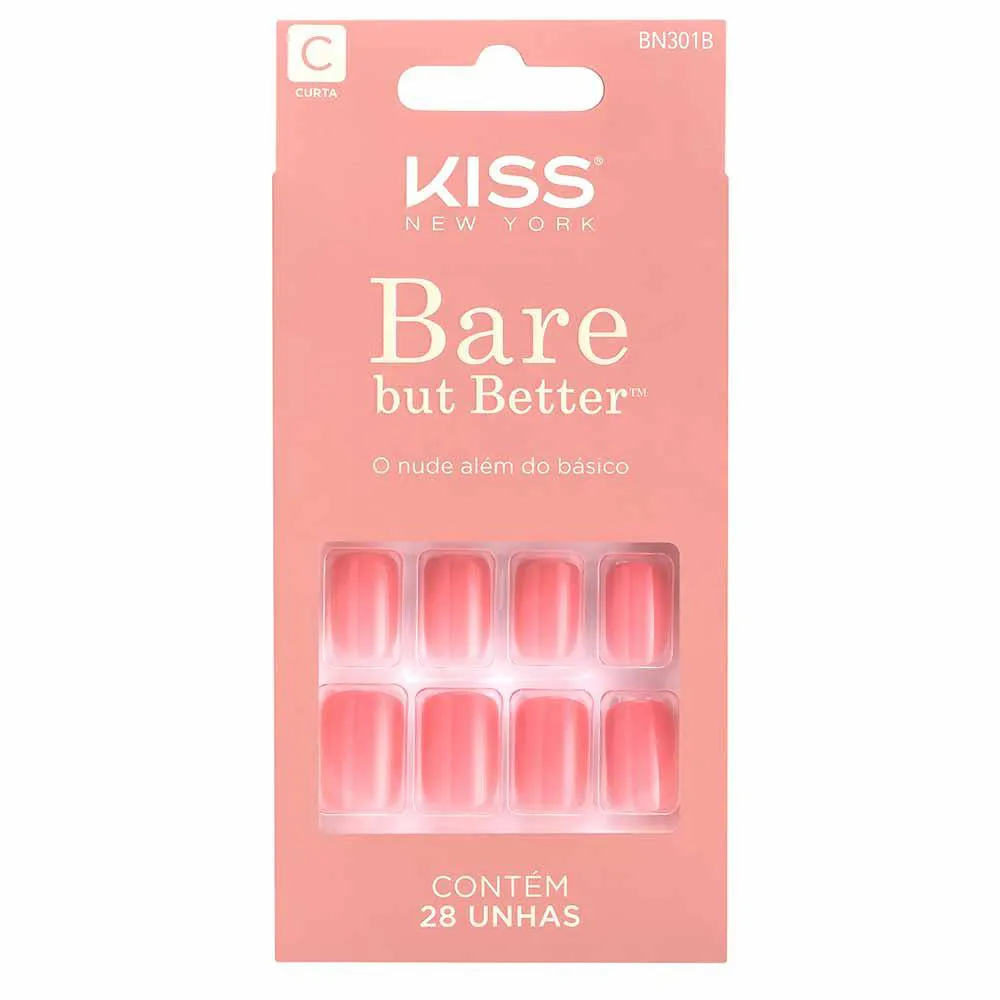 Unhas Postiças sem Cola Bare But Better - So Natural