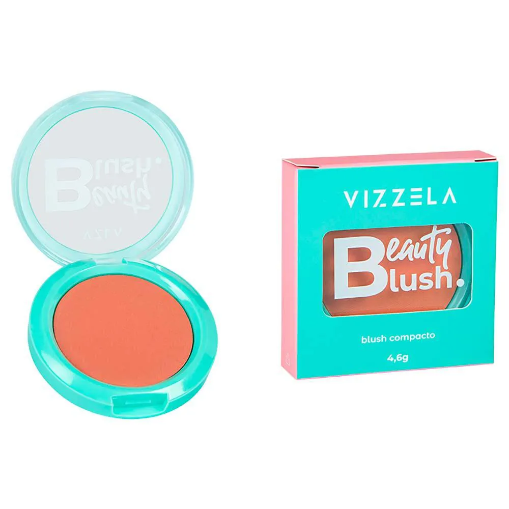 Blush Compacto Vizzela Beauty Blush Beauty Queen