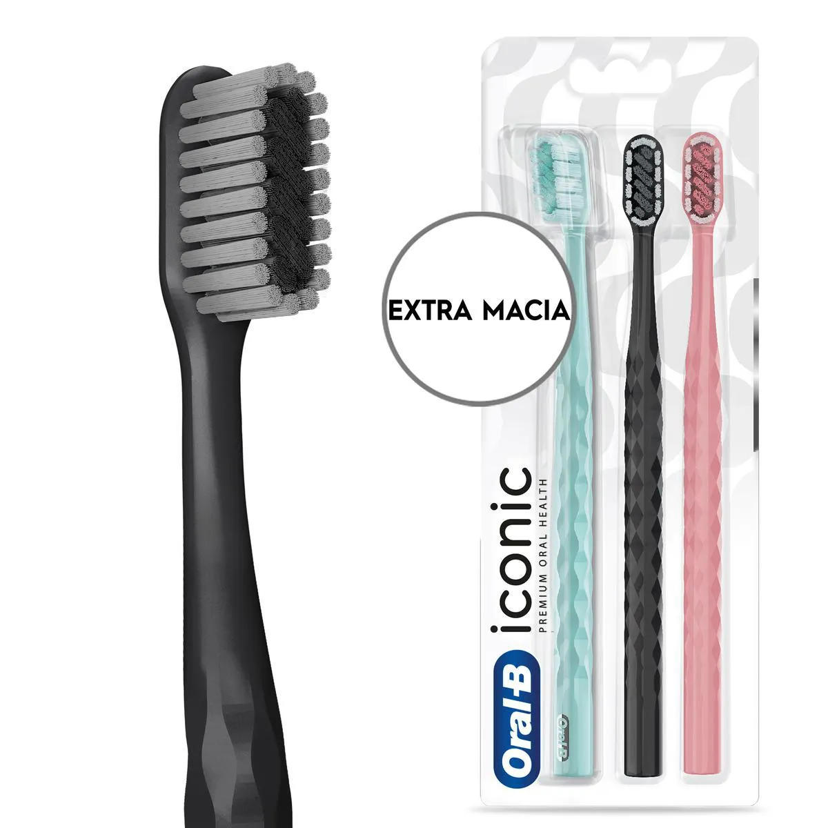 Escova de Dente Oral‑B Iconic Premium 3 Unidades