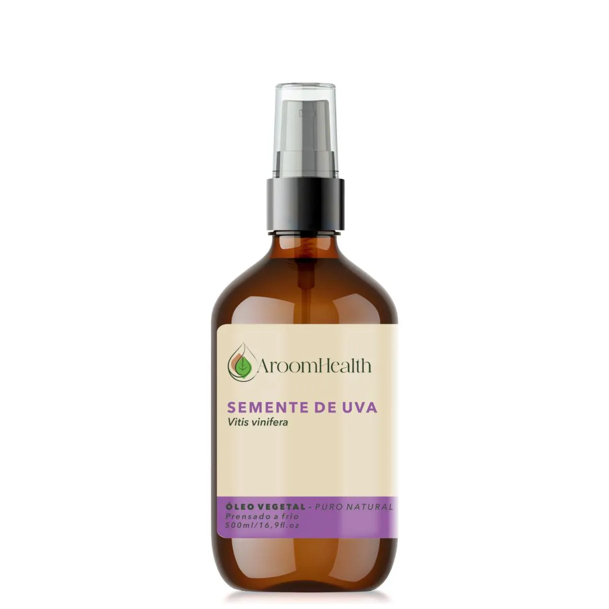 Óleo Vegetal Puro Natural de Semente de Uva - 500ml