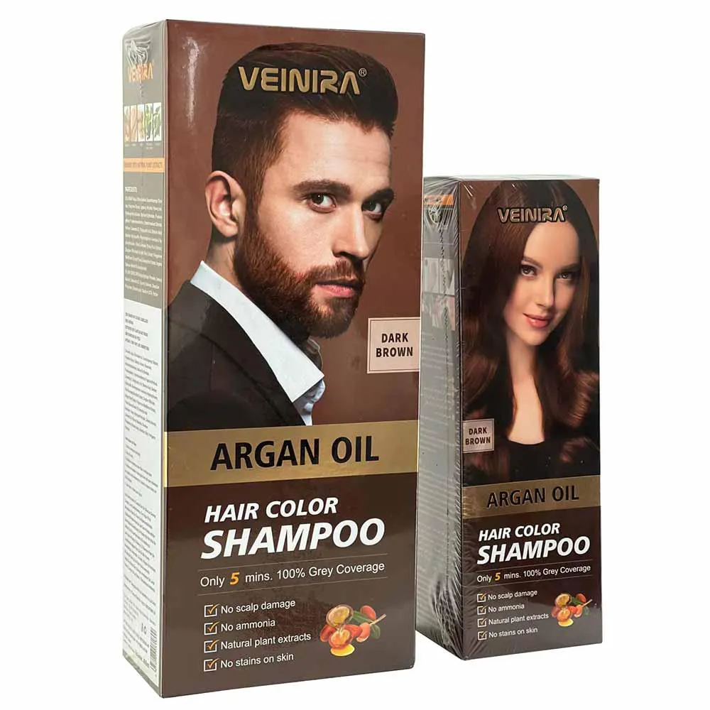 Veinira Hair Color Shampoo Tonalizante Castanho Escuro