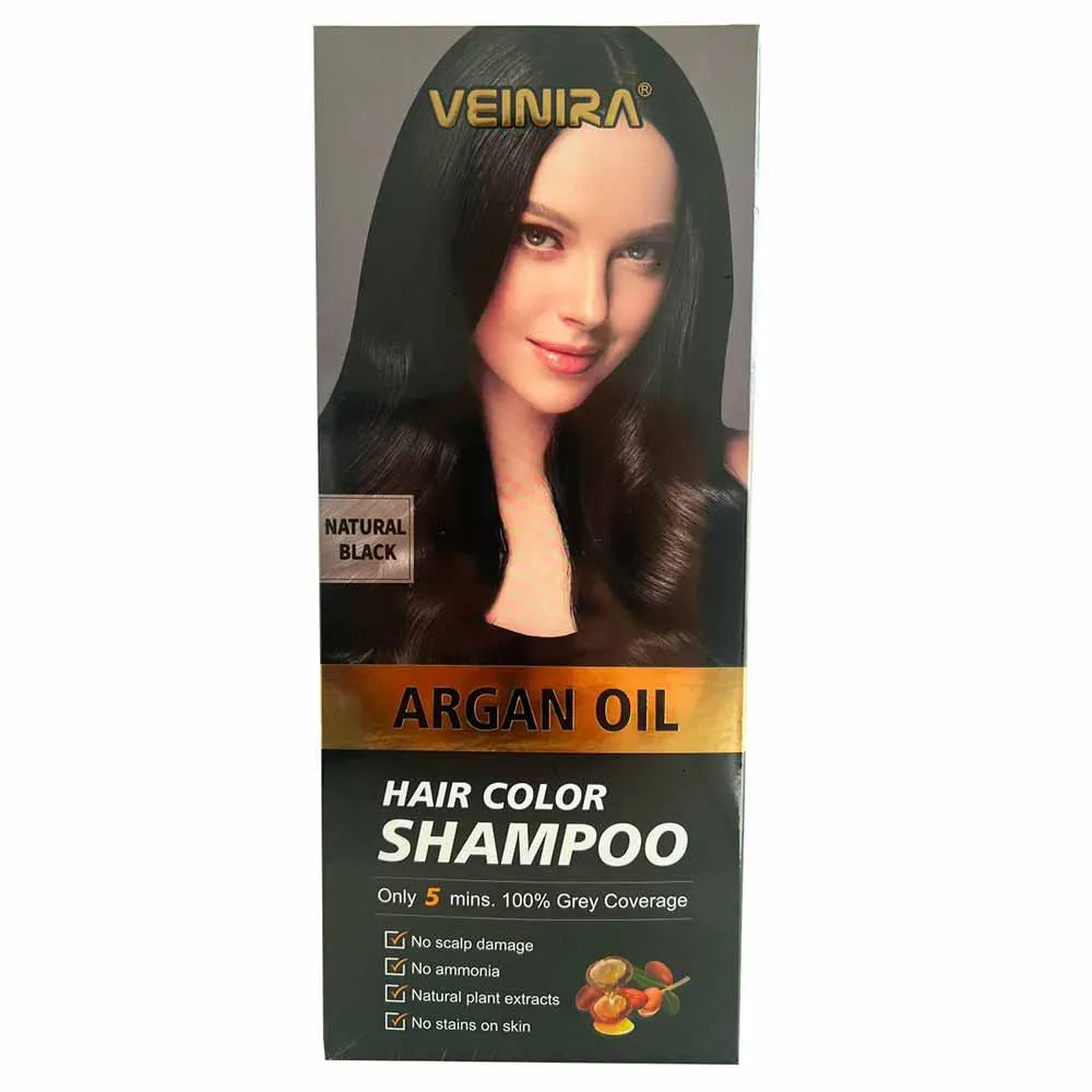 Veinira Hair Color Shampoo Tonalizante Preto