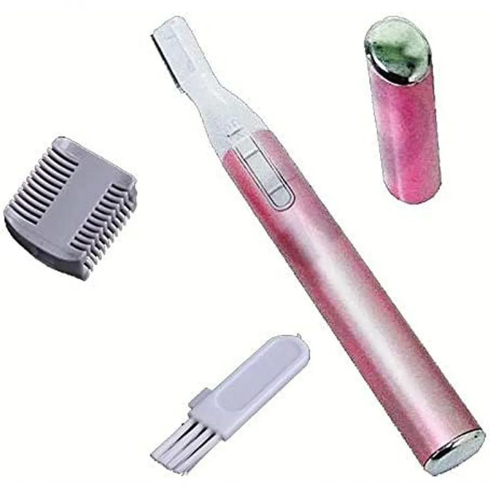 Mini Caneta Depiladora Rosa Portátil Elétrico Sobrancelhas Buço Caneta Depiladora Caneta Rosa
