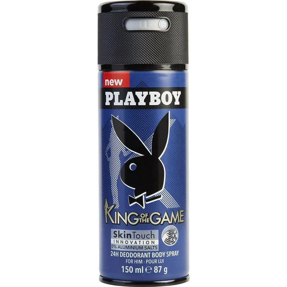 Desodorante Masculino Playboy King Of The Game Spray Corporal 150 Ml