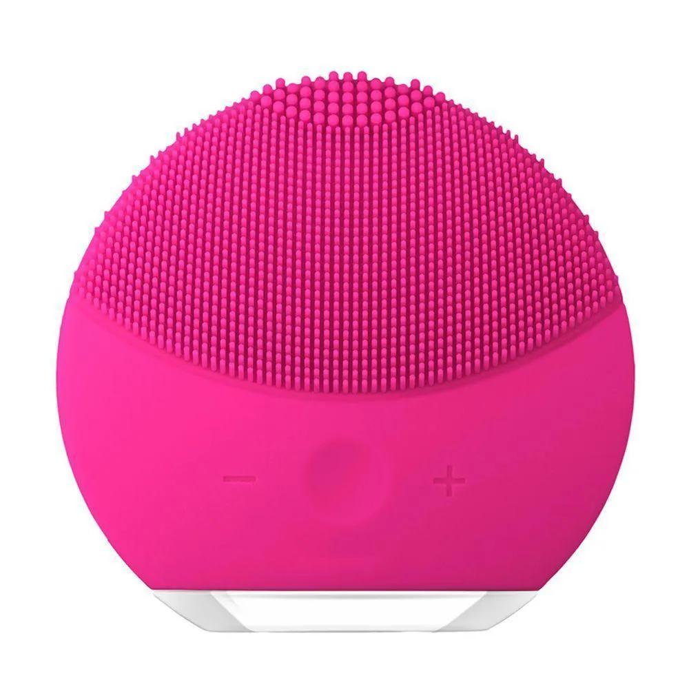 Esponja Elétrica Massagem Limpeza Rosto Recarregável - Pink