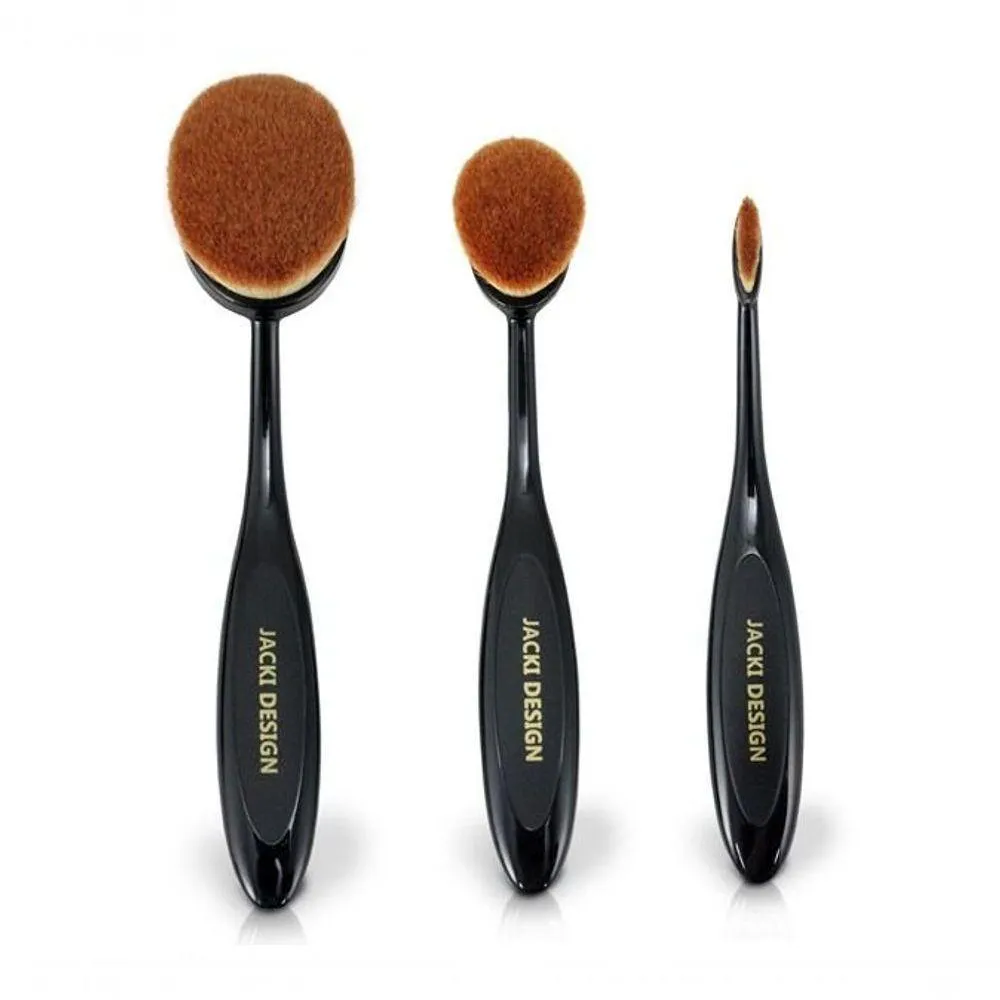 Kit de Pincéis Escova com 3 Peças Jacki Design