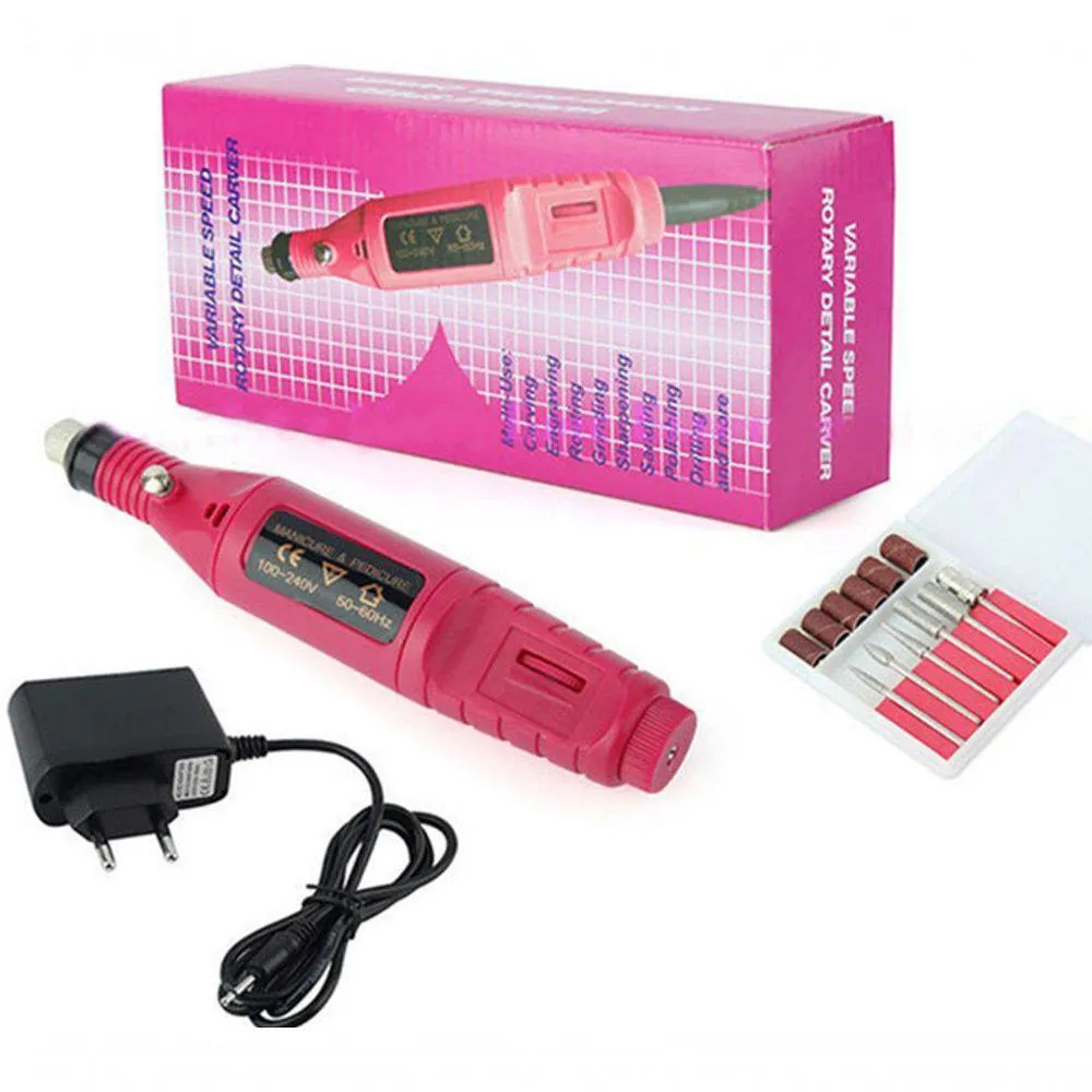 Lixa de Unha para Manicure Salao de Beleza Cor Rosa Diversos Acessorios
