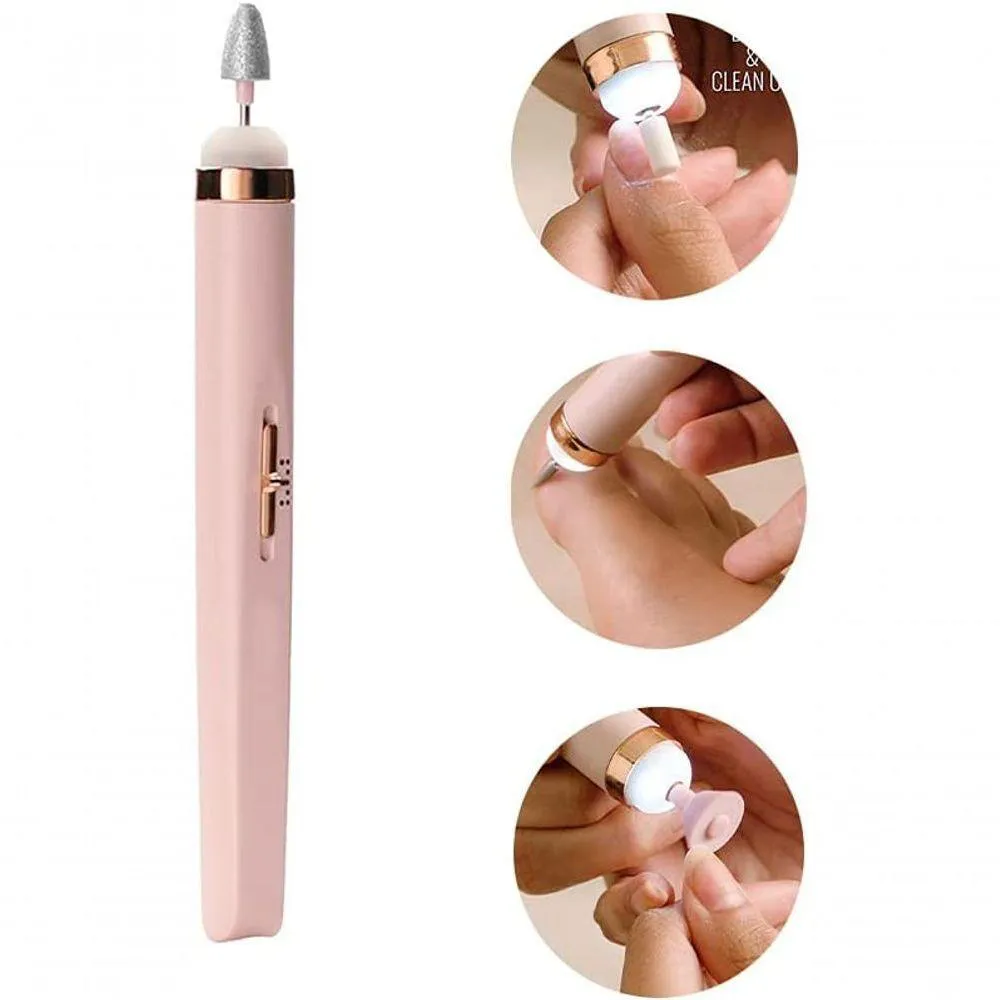 Lixa Elétrica de Manicure Tira Ícula Pé e Mão Recarregavel