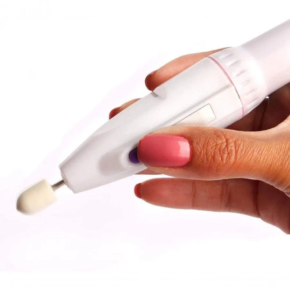 Lixa Elétrica para Unhas - Multiuso com 5 Acessórios Pilhas
