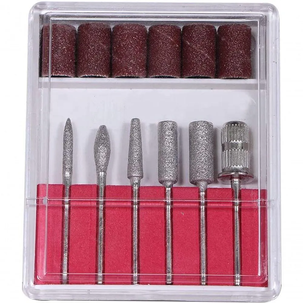 Lixa Motor Elétrico para Unhas Manicure Pedicure Profissional Bivolt com Kit Brocas