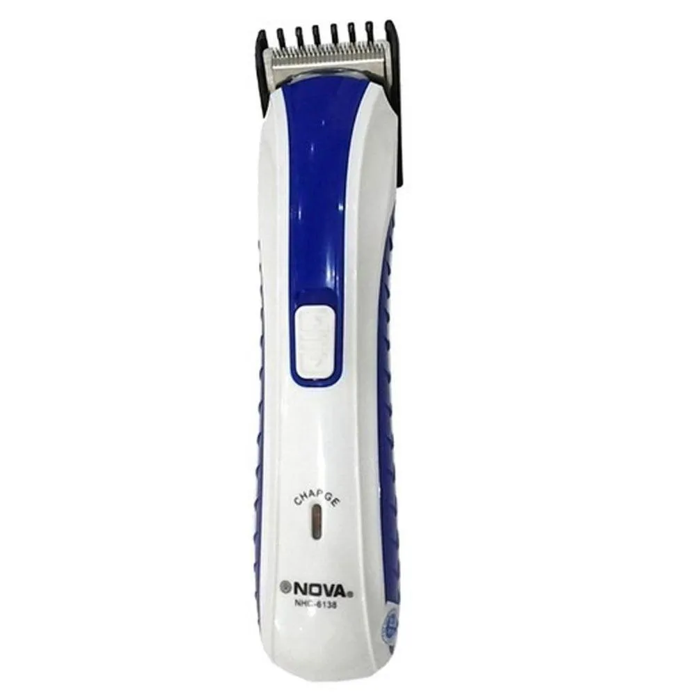 Máquininha Corta Barba Cabelo Pelos Pézinho Nova Nhc-3915 - Azul