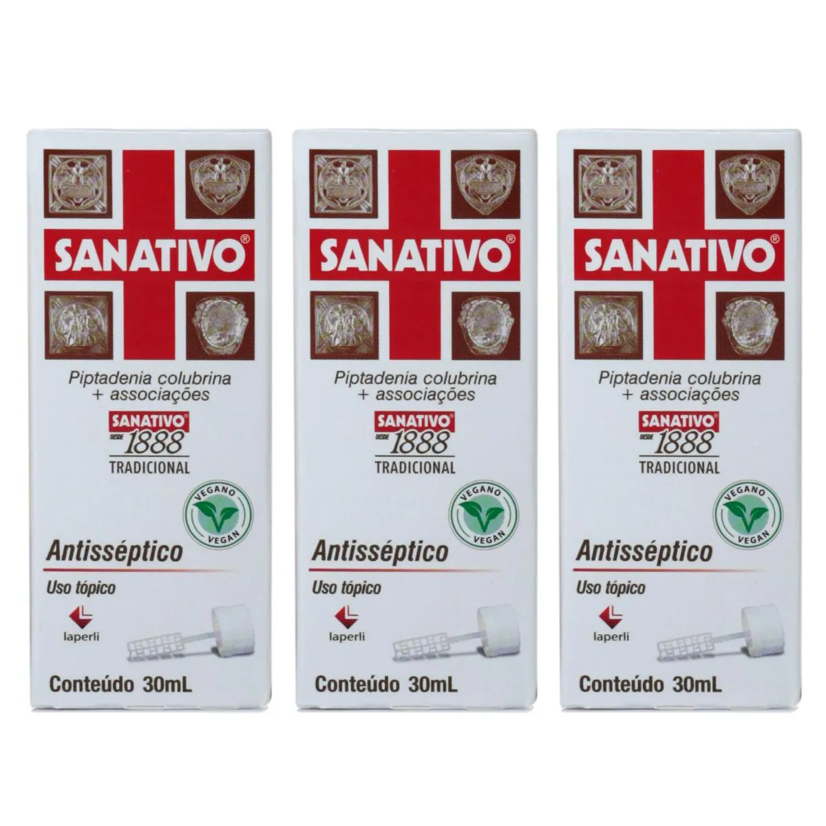 Kit 3 Und Sanativo Tradicional Palheta 30 Ml