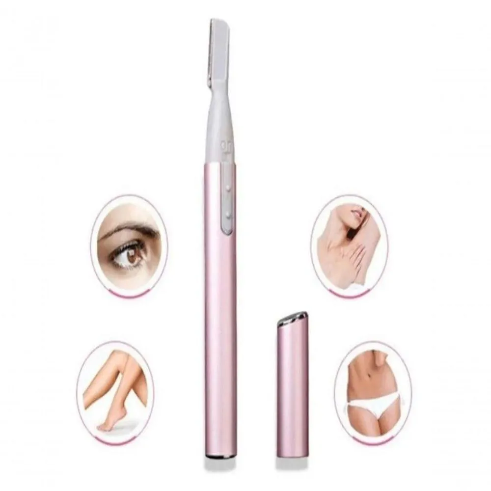 Mini Aparador Depilador de Rosto Eletrico New Skysuper Caneta Rosa