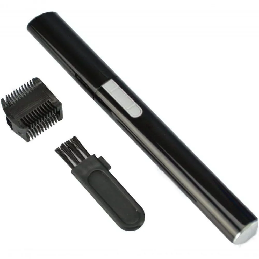 Mini Depilador Elétrico Sobrancelhas Buço Caneta Preta - Depiladora