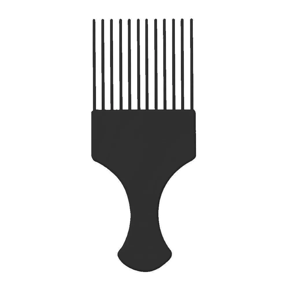 Pente Plastico Afro com Dentes Finos - Santa Clara