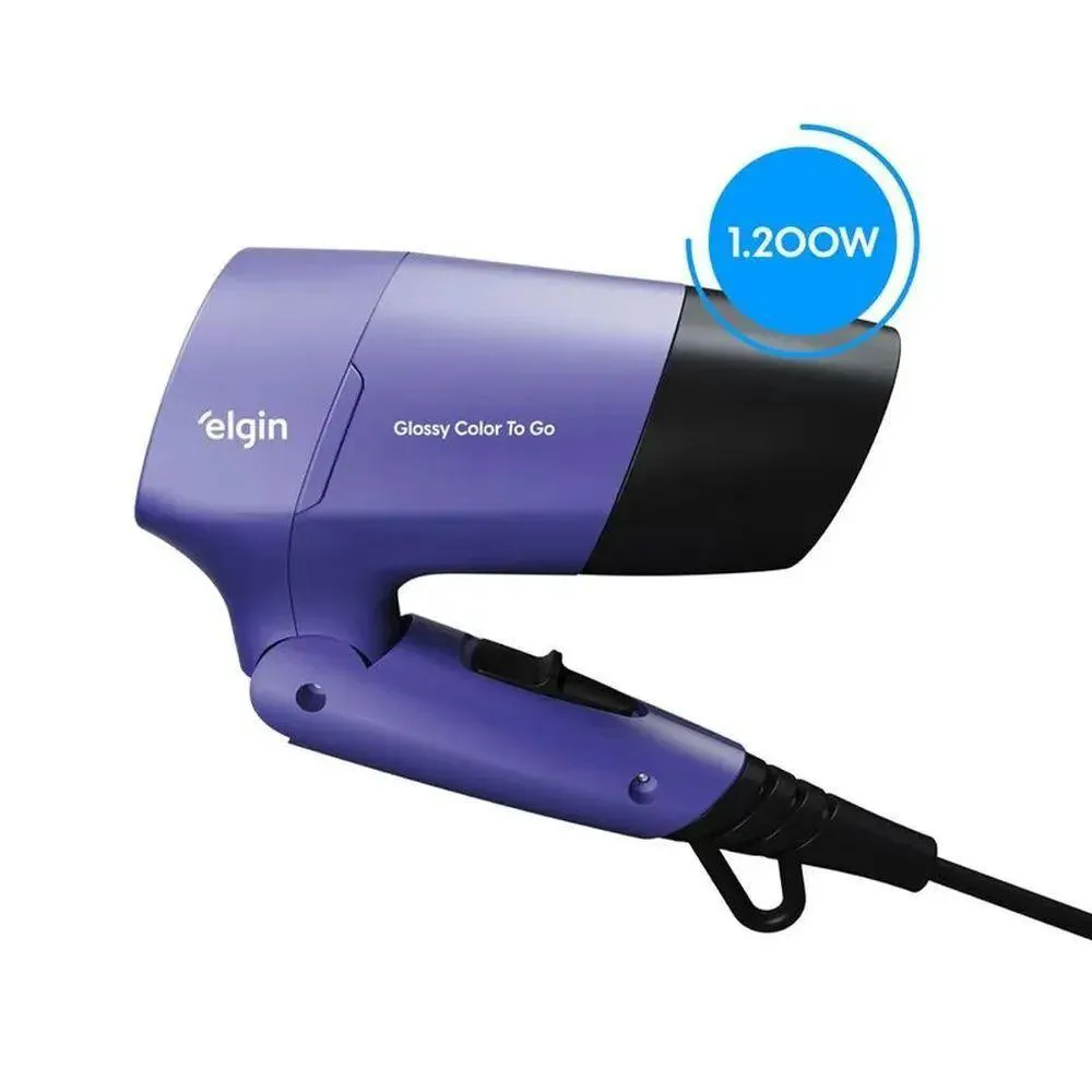 Secador Glossy Color Dobrável 2 Temperaturas 1.200W Sect0 Bi