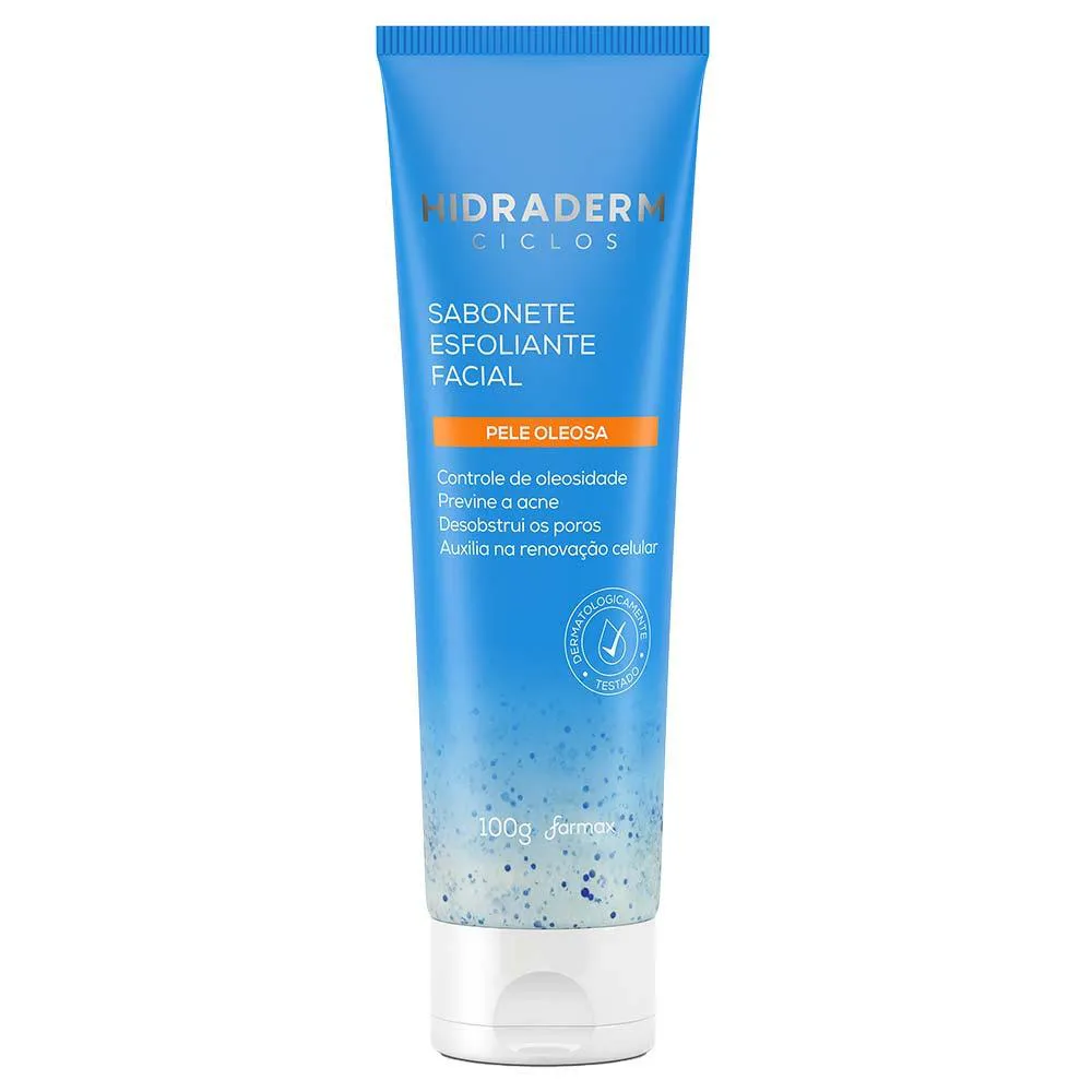 Sabonete Esfoliante Facial Hidraderm Ciclos 100g