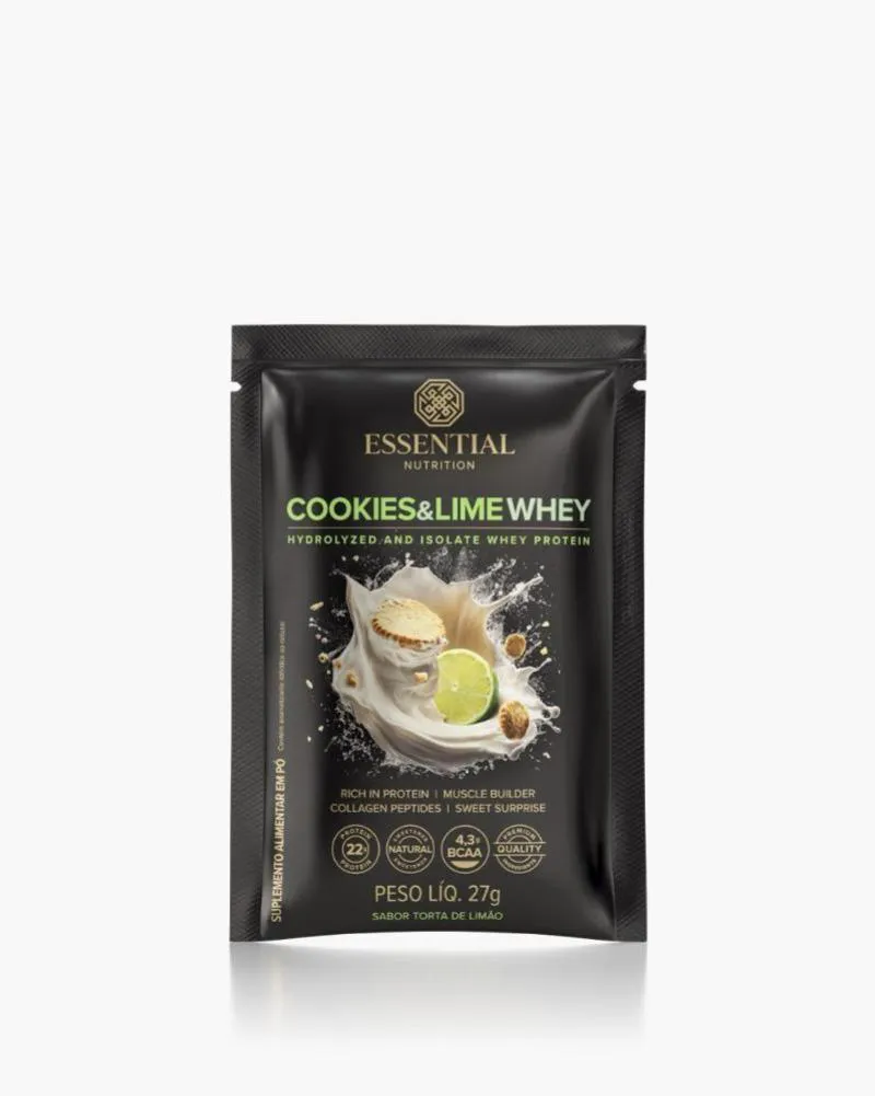 Cookies & Lime Whey Sachê Essential 27g