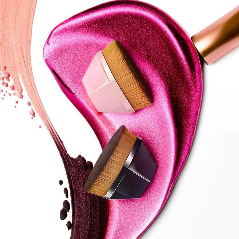 Pincel Mágico Hexagonal Base Maquiagem Flawless Brush